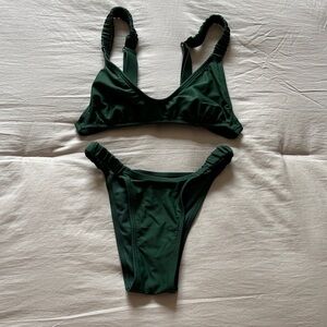 Dark Green Bikini Set